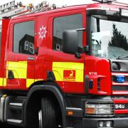 A 'large fire' has taken place at a derelict building.