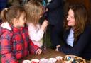 Education secretary Gillian Keegan visits Meadow View Childcare in Welwyn, Hertfordshire.