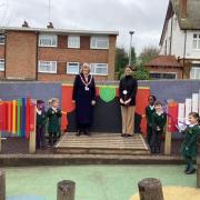 Harpenden's St Nicholas Primary School has officially opened its new playground.