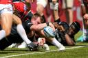 Saracen's Nick Tompkins scores their sixth try during the Gallagher Premiership, Semi-final match at Allianz Park, London. Picture: PAUL HARDING/PA