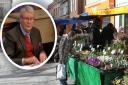 Lib Dem councillor Robert Donald (inset) has told St Albans Charter Market traders that management of the market could be handed to a private contractor