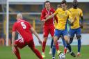 Mitchell Weiss in action for St Albans City against Hungerford Town. Picture: PETER SHORT