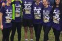 Jo and her team taking part in last year's Herts 10K.