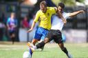 St Albans City V Hungerford Town - Ben Herd in action for St Albans City.


Picture: Karyn Haddon