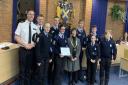 St Albans Cadets were presented with an award for their service to the community. Picture: Herts police