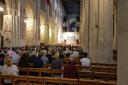 The audience at the St Albans cathedral hustings