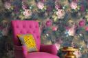 Ava Marika Moody Floral Wallpaper, from £85, Woodchip & Magnolia. Picture: Woodchip & Magnolia/PA