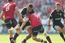 Saracens' Billy Vunipola is tackled by Munster's Jack O'Donoghue during the European Champions Cup semi final match at the Ricoh Arena, Coventry. Picture: DAVID DAVIES/PA