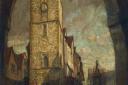 The Clock Tower, painted by Harry Mitton Wilson in winter 1918, is on display in St Albans Museum + Gallery’s ‘Lasting Peace?’ exhibition, until 25 November. © St Albans Museums.