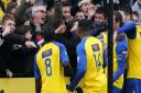 Ian Allinson wants to see a big crowd celebrate with the players after victory over Hampton & Richmond Borough on Saturday.	Picture: Leigh Page