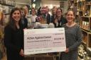 Raindrops on Roses donated £43,099 to Action Against Cancer.