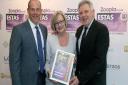 Martin & Co were presented an award by celebrity property expert Phil Spencer at the 2013 Estate Agent of the Year Awards