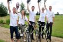 Charity cycle team from from McCarthy and Stone’s Colney Heath office