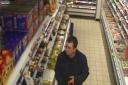 Police are keen to speak to this man in relation to a series of meat thefts at a petrol station