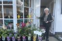 Project leader Isobel Barnes outside the Wheathampstead store.