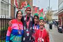 The Jain family at the Rudolph Run in St Albans