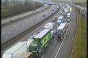 A multi-vehicle crash has taken place on the M1 near St Albans.