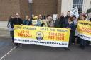 Campaigners against the rail freight launched a judicial review following Herts County Council's land sale