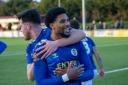 Shaun Jeffers scored one of the four St Albans City goals at Worthing. Picture: SACFC