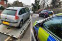 Two vehicles were seized on Saturday, one in St Albans and one in Harpenden.