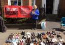 Members of Herts ME/CFS Support Group taking part in the #MillionsMissing campaign last year