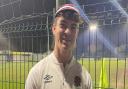 Max Eke of Harpenden Rugby Club with his England U18s cap.