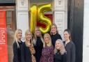 Red Door Recruitment has just celebrated 15 years in business! Left to right: Jo Baker, Tracy Akrigg, Jo O’Donovan, Louise Wynne, Anna Stevens, Amourette Dredge, Laura Holt-Thomas.