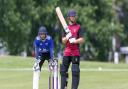 James Latham thumped 88  to guide Harpenden to victory over Potters Bar in the Herts Cricket League.