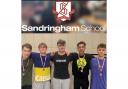 Sandringham School's senior boys qualified for the national team swimming finals.