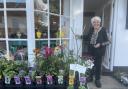 Project leader Isobel Barnes outside the Wheathampstead store.