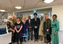 Dignitaries and staff attended the Indian feast at Fosse House care home