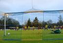 Shaun Jeffers scores from the penalty spot for St Albans City against Chelmsford. Picture: JIM STANDEN