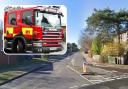 Six fire engines have attended the scene of a large blaze in the village of Park Street.