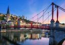 The Passerelle Paul Couturier is a unique pedestrian bridge in Lyon