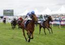 Highwayman beats Enceladus, right, in the St Leger (Richard Sellers/PA)