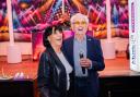Tony Christie with wife Sue at the launch party (Music For Dementia)