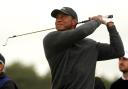 Tiger Woods has been back on the range (Owen Humphreys/PA)