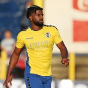 Kyran Wiltshire almost scored for St Albans City in stoppage time against Oxford City.
