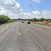 The crash took place on the southbound carriageway, between Junction 10 for Luton Airport and Junction 9 for Harpenden.