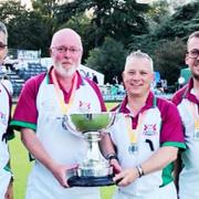John Osbrorn, Nick Muir, Neil Sharp and Tom Muir of Harpenden Bowling Club were runners-up in the Middleton Trophy.