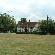 A farmhouse across the Common, Kinsbourne Green