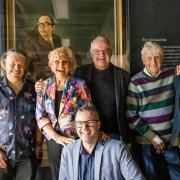 Robin Ince, Richard Herring, Angela Rippon OBE, Gary Morecambe (Eric’s son), Sir Michael Parkinson and Louis Barfe, the author of Morecambe & Wise biography Sunshine & Laughter, with Tommy Pearson, producer of the Eric Morecambe - All The Right Notes