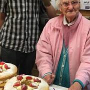 Ethel Davey celebrates her 100th birthday at Scope in St Albans.