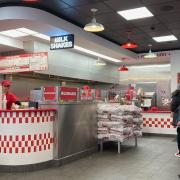 The new Five Guys restaurant in St Peter's Street, St Albans.
