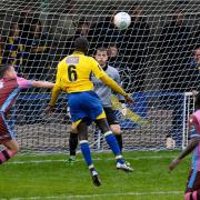 As he did in 2018, Dave Diedhiou found himself on the score-sheet for St Albans City against Corinthian Casuals in the FA Cup.