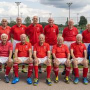 Two squads of masters hockey player turned out at St Albans Hockey Club as England O75s took on England O80s.