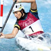 Australia's Jessica Fox during the Women's C1 Canoe Slalom Final at the Kasai Canoe Slalom Centre at the Tokyo 2020 Olympic Games in Japan.