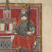 King Offa traditionally is held to have been the first benefactor of St Albans Abbey, in the eighth century, and his is the first image in the book of benefactors, The Golden Book of St Albans, showing him offering the Abbey. The book will be on display