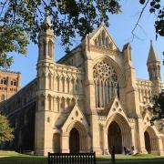 St Albans Cathedral in the September sun. More than £150 million was spent by visitors to the city during their visit to the area in 2019, according to Visit Herts' latest Economic Impact Assessment.
