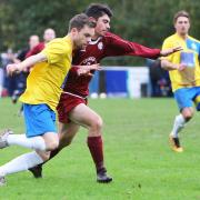 James Ewington scored his first goals since returning to Harpenden Town. Picture: KARYN HADDON